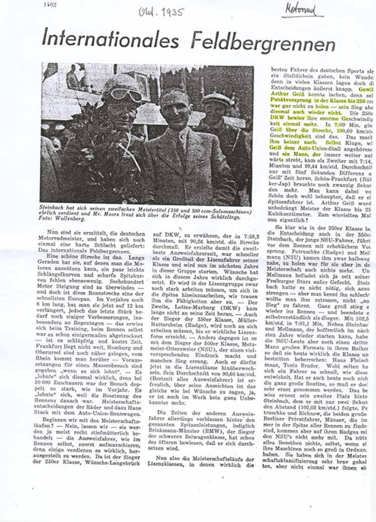 Int.Feldbergrennen 1935